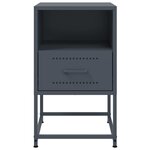 vidaXL Table de chevet anthracite 36x39x60 5 cm acier