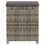 vidaXL Salon de jardin 6 Pièces avec coussins résine tressée gris