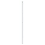 vidaXL Tête de lit métal blanc 100 cm