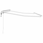 vidaXL Cadre de auvent Blanc 3.5 x 2 m Métal