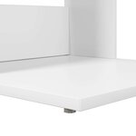 vidaXL Table d'appoint Blanc 40 x 38 x 62 5 cm Bois d'ingénierie