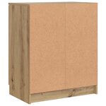 vidaXL Armoire à chaussures chêne artisanal bois d'ingénierie