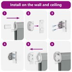 vidaXL Store zèbre blanc 125x100 cm largeur du tissu 120 9cm polyester