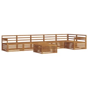 vidaXL Ensemble de canapés d'extérieur 7 pc Naturel