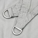 vidaXL Voile d'ombrage gris clair 2 5x2 5x3 5 m 100  polyester oxford