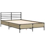 vidaXL Cadre de lit sans matelas chêne sonoma 140x190 cm
