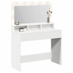 vidaXL Table de Toilette Blanc 100 x 41 x 135 cm Bois d'ingénierie