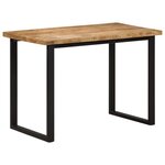 vidaXL Table à manger 110x55x75 cm bois de manguier massif
