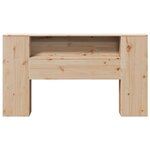 vidaXL Tête de lit avec rangement 140 cm bois massif de pin