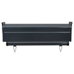 vidaXL Auvent latéral de balcon 65x250 cm noir