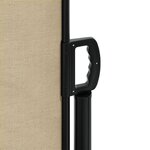 vidaXL Auvent latéral rétractable beige 160x1000 cm