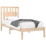 vidaXL Cadre de lit sans matelas bois massif 100x200 cm