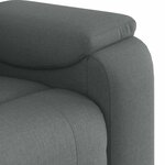 vidaXL Fauteuil inclinable Gris foncé Tissu