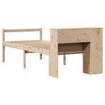 vidaXL Lit bibliothèque sans matelas 100x200 cm bois massif de pin