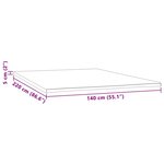 vidaXL Sur-matelas 140x220x5 cm