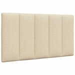 vidaXL Cadre de lit sans matelas Hanko crème 90x190 cm tissu