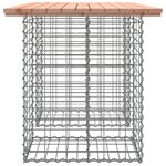 vidaXL Table de jardin Gabion Design 100x70x72 cm Bois massif Douglas