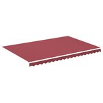 vidaXL Tissu de remplacement pour auvent Bordeaux rouge 4 5x3 m