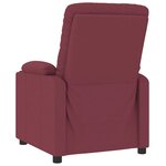 vidaXL Fauteuil inclinable Rouge bordeaux Tissu