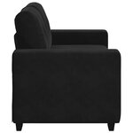vidaXL Canapé causeuse noir 120 cm velours