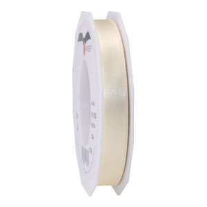 Satin double face 25-m-rouleau 15 mm créme