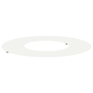 vidaXL adapté pour anneau d'arbre plat Blanc Ø30 / 60 cm Acier