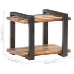 vidaXL Table de chevet 50x40x40 cm Bois de récupération massif