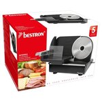 Bestron Trancheuse alimentaire 150 W Acier inoxydable AFS9003