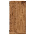 vidaXL Étagères cube murales 4 Pièces vieux bois 30x15x30 cm