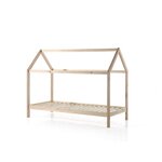 Dallas Lit LP 90x200cm Naturel + Matelas Basic Cool 200x90cm epaisseur 10cm