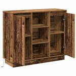 vidaXL Buffet LED Bois ancien 90 x 32 x 75 cm Bois d'ingénierie
