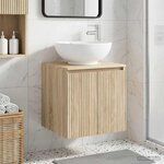vidaXL Vanité de lavabo mural Chêne Sonoma 49 5 x 44 5 x 65 cm