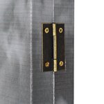 vidaXL Cloison de séparation 160 x 170 cm Bus londonien Noir et blanc