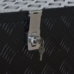 vidaXL Boîte en aluminium 1085x370x400 mm Noir