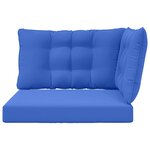 vidaXL Coussin de canapé d'extérieur Polyester Bleu royal