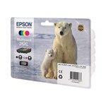 Epson cartouche 26xl - noir et tricolore - 41.3 ml