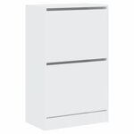 vidaXL Armoire à chaussures blanc 60x34x96 5 cm bois d'ingénierie