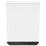 vidaXL Jardinières 4 Pièces blanc 30x30x37 cm polypropylène