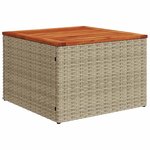 vidaXL Salon de jardin avec coussins 8 Pièces beige résine tressée