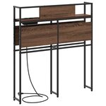 vidaXL Tête de lit de rangement Chêne marron 80 cm Bois d'ingénierie