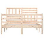 vidaXL Cadre de lit sans matelas bois massif 160x200 cm
