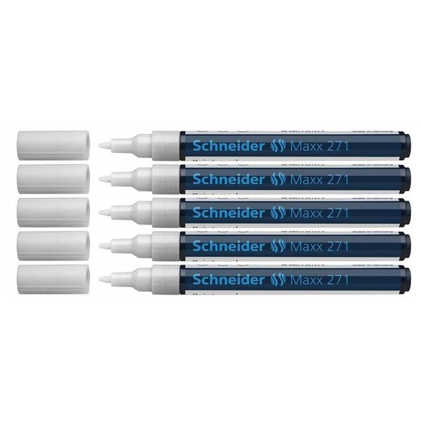 Marqueur peinture Maxx 271 blanc x 5 SCHNEIDER