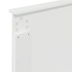 vidaXL Tête de lit Blanc brillant 75 cm Bois d'ingénierie