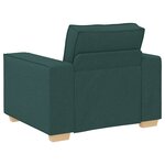 vidaXL Canapé Fauteuil Vert Foncé 100x78x84 cm Tissu