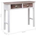 vidaXL Table console Marron 90 x 30 x 77 cm Bois