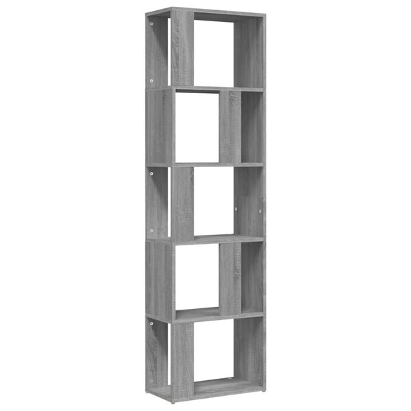 vidaXL Bibliothèque Sonoma gris 45x24x160 cm Bois d'ingénierie