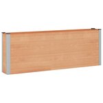vidaXL Jardinière surélevée Marron 200 x 30 x 72 cm WPC et Aluminium