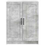 vidaXL Buffet Gris béton 66 x 34 5 x 87 cm Bois d'ingénierie