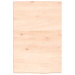 vidaXL Étagère de vasque murale acier et bois de chêne massif