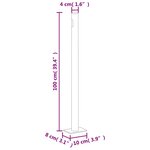 vidaXL Auvent latéral rétractable Marron 160x600 cm